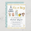 Recherche de baby shower garçon invitations Boho