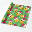 Recherche de visage souriant papier cadeau Rétro