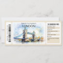 Recherche de de londres invitations Billet de voyage surprise