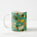 Recherche de motif végétal tasses Citrouille