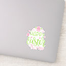 Recherche de happy easter autocollants Rose