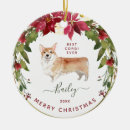 Recherche de corgi décorations de noël Aquarelle