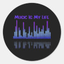 Recherche de citations de musique autocollants Drôle