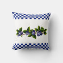 Recherche de bleu de bleuet coussins Vintage