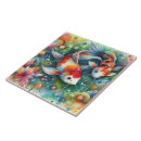 Recherche de poissons colorés carreaux Orange