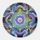 Recherche de motif psychédélique magnets Géométrique