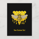 Recherche de miel cartes postales Abeille à miel