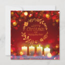 Recherche de candle christmas vœux cartes Red