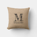 Recherche de kraft coussins Monogramme