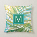 Recherche de palmiers tropicaux décoration coussins Feuilles de palmiers