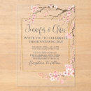Recherche de fleurs de cerisier mariage invitations Fleurs d'aquarelle rose pâle