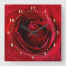 Recherche de pétales roses horloges Rouge