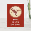 Recherche de scorpion anniversaire cartes starsign
