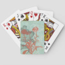 Recherche de fleur rouge jeux de cartes Décoratif