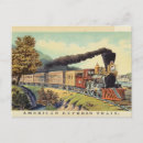 Recherche de train vapeur cartes postales Américain