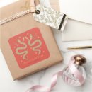 Recherche de serpent rouge autocollants Nouvel an chinois