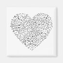 Recherche de amour de musique magnets Coeur