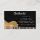 Recherche de guitare vintage cartes visite Leçons de musique