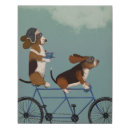 Recherche de basset hound posters chiens à bicyclette