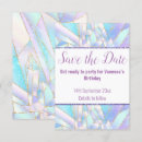 Recherche de cristal bleu blanc invitations Enregistrer la date
