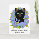 Recherche de pansement vœux cartes Chat noir