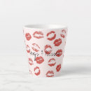Recherche de rouge à lèvres rouge tasses Girly