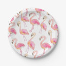 Recherche de flamant rose assiettes en papier Mignon