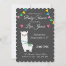 Recherche de llama baby shower invitations Alpacas