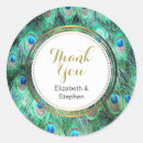 Recherche de paon coloré autocollants Aquarelle