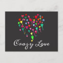 Recherche de coeur coloré cartes postales Amour