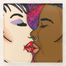 Recherche de romance dessous de verres Embrasser