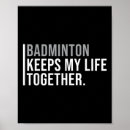 Recherche de le badminton posters Navette