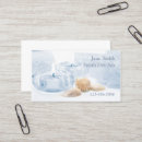 Recherche de coquillages bleus cartes visite Customer