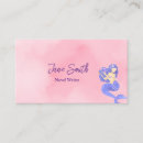Recherche de sirène cartes visite Rose