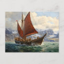 Recherche de bateau viking cartes postales Vikings