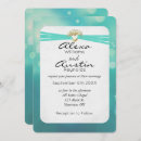 Recherche de turquoise gold mariage invitations Floral