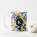 Recherche de motif citron tasses Bleu