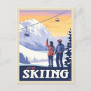 Recherche de skieurs cartes postales Ski de montagne