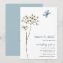 Recherche de papillon mariage invitations Bleu poussiéreux