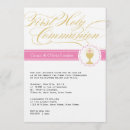 Recherche de jumeaux petite communion invitations Rose