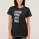 Recherche de légende 1963 tshirts Vieux