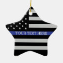 Recherche de drapeau américain ornements Policiers