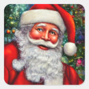 Recherche de saint nicholas carrés autocollants Kris kringle
