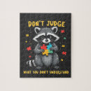 Recherche de raccoon puzzles Raton laveur