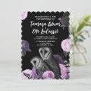 Recherche de hibou mariage invitations Gothique