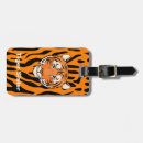 Recherche de tigre bagages étiquettes Orange