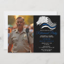 Recherche de retraite policier invitations Drapeau de la police