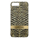 Recherche de rayures de zèbre iphone coques Monogramme