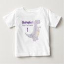 Recherche de dinosaure bébé tshirts Aquarelle