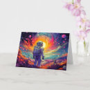 Recherche de cosmonaute vœux cartes Science fiction
